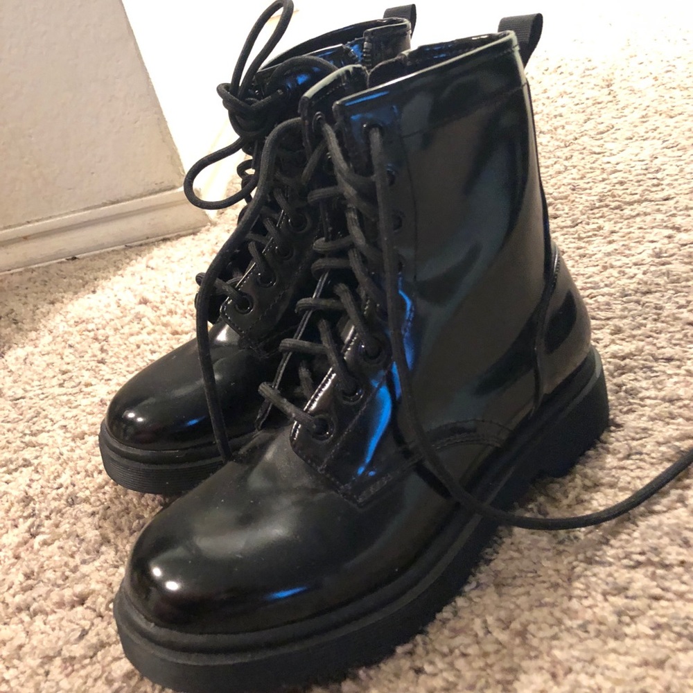 Vinyl boots